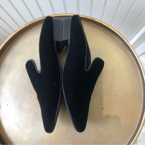 SOL SANA BLACK VELVET SLIDES SMOKING SLIPPERS | SIZE: 36 | EUC - Picture 6 of 7